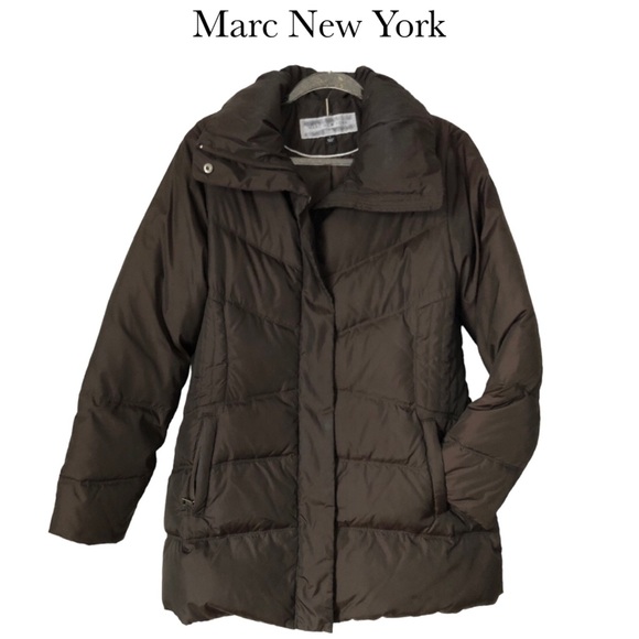 Marc New York brown down jacket - Picture 1 of 7